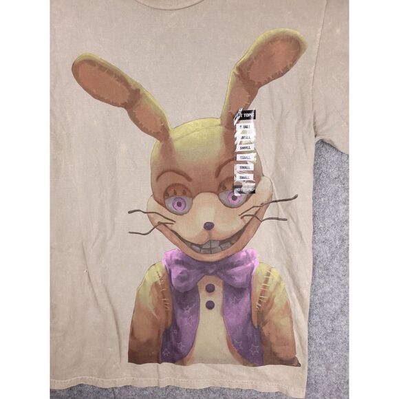 Five Nights At Freddy's Shirt Men's Small Spring Bonnie Graphic Tee Cotton NWT - Picture 4 of 6